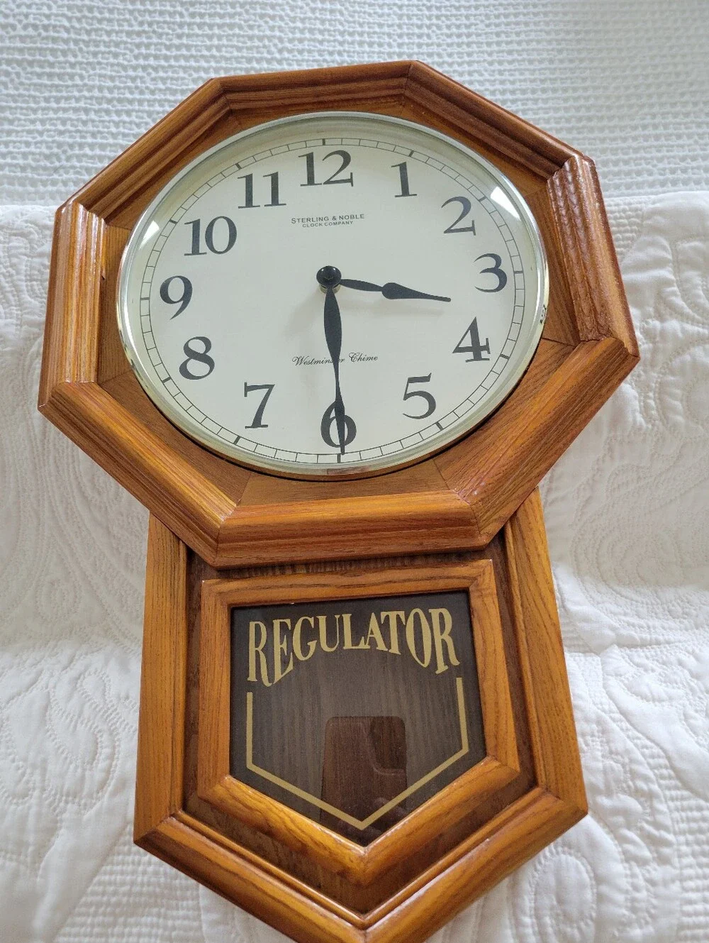 Vintage Sterling and Noble Westminster Chime Wall Clock